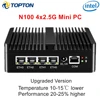 4 LAN i226-V 2.5G 12th Gen Intel N100 Mini PC Firewall Router N5105 N6000 J4125 NVMe Fanless Mini Computer Proxmox pfSense Box 3