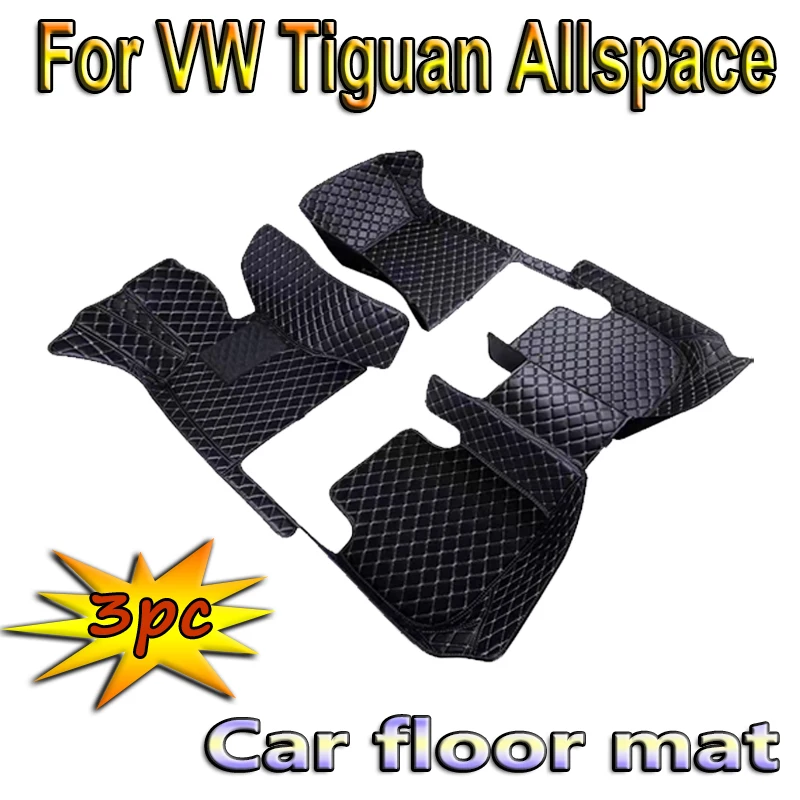

Напольные коврики для Volkswagen Tiguan Allspace AD BW 2017 ~ 2022, водонепроницаемый коврик для автомобиля, коврик, автомобильные аксессуары для интерьера
