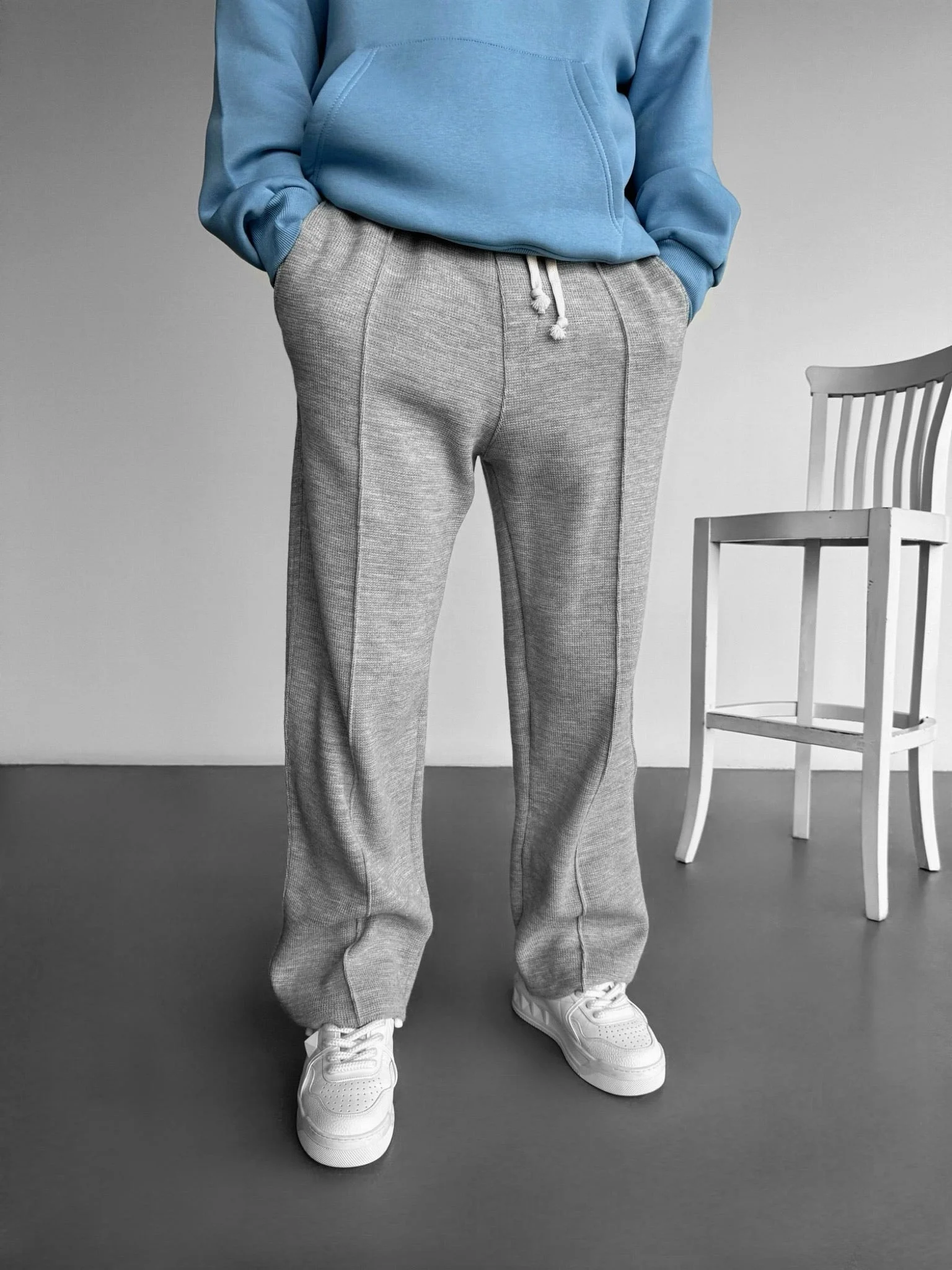 2025 Men's Waffle Pants Summer Lightweight Quick Dry Elastic Waist Loose Straight Leg Casual Trousers Gym Outdoor Fast Shipping 4