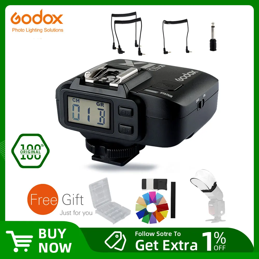 Godox X1R-N TTL 2,4G Récepteur Flash Sans Fil Godox X1R-N Pour Nikon – Compatible TTL 2,4G Accessoire Flash Sans Fil Nikon