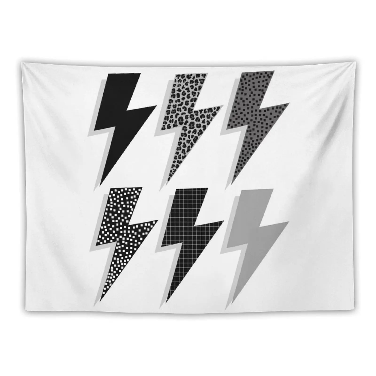 

Monochrome Lightning Pack Tapestry Wall Hangings Decoration Wall Carpet Room Aesthetic Decor Wallpapers Home Decor Tapestry