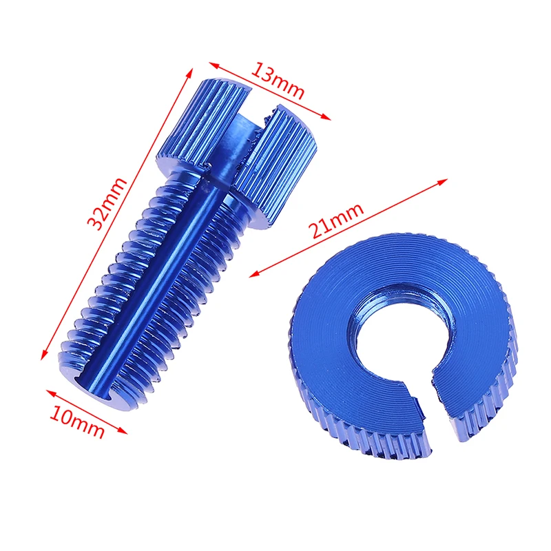 2PCS Universal Motorcycle Break Clutch Throttle Cable adjuster M10 Screw