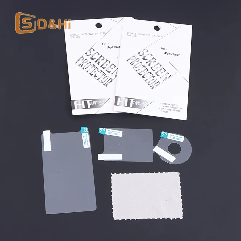 1/2/3 세트 아이팟 클래식 6세대 7세대 80GB 120GB 160GB 보호 필름(스크린 + 턴테이블 + 후면 커버 필름)용 투명 보호 필름