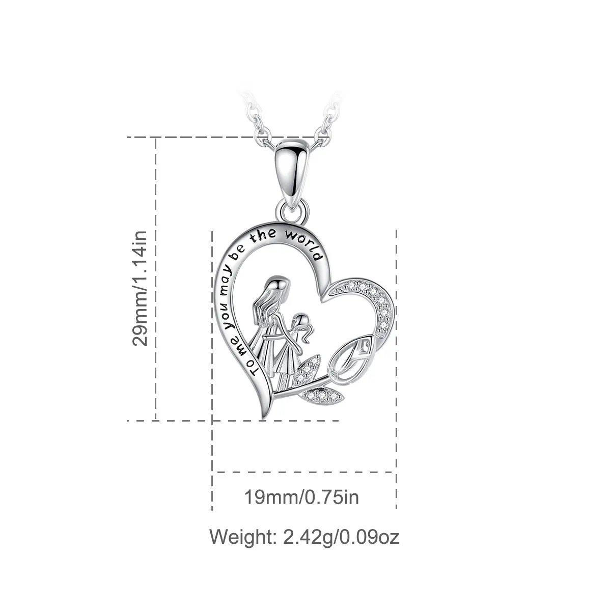 Eudora 925 Sterling Silver Mother 