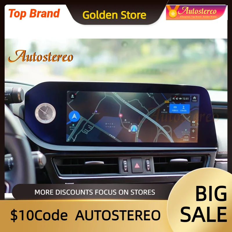 

OTA BNR Android12 8+128G For Lexus ES 2022 Car GPS Navigation Radio AutoStereo Multimedia DVD Player Headunit Carplay Electronic