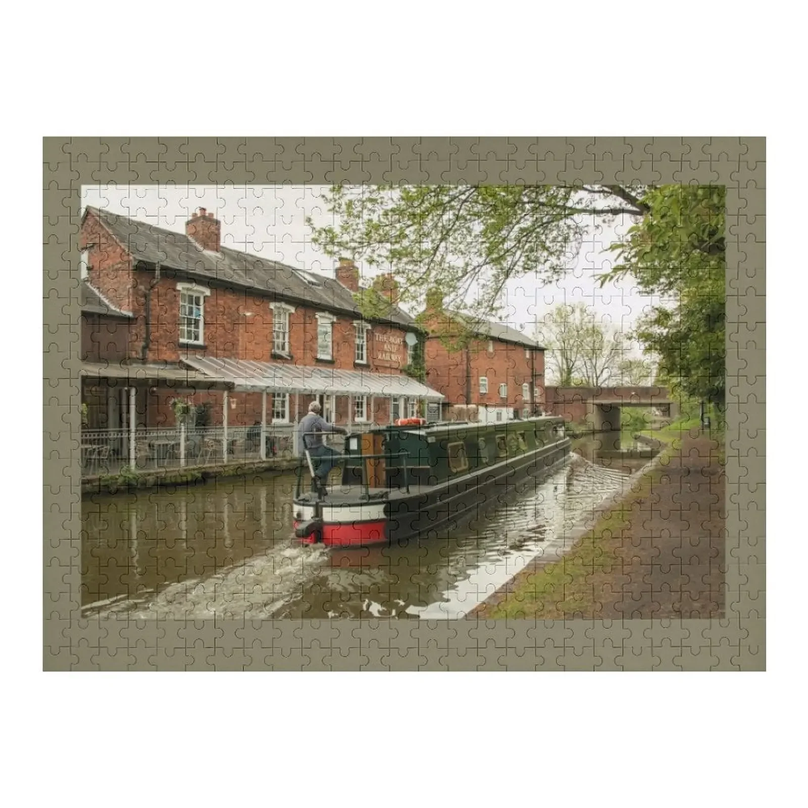 The Boat and Railway Jigsaw Puzzle Woods For Adults Personalized Toy Customized Picture Puzzle