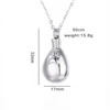 Drop Water with Paw Print Urn Necklace Stainless Steel Cremation Pendant For Ashes Keepsake Jewelry For Pet with funnel Knit 6