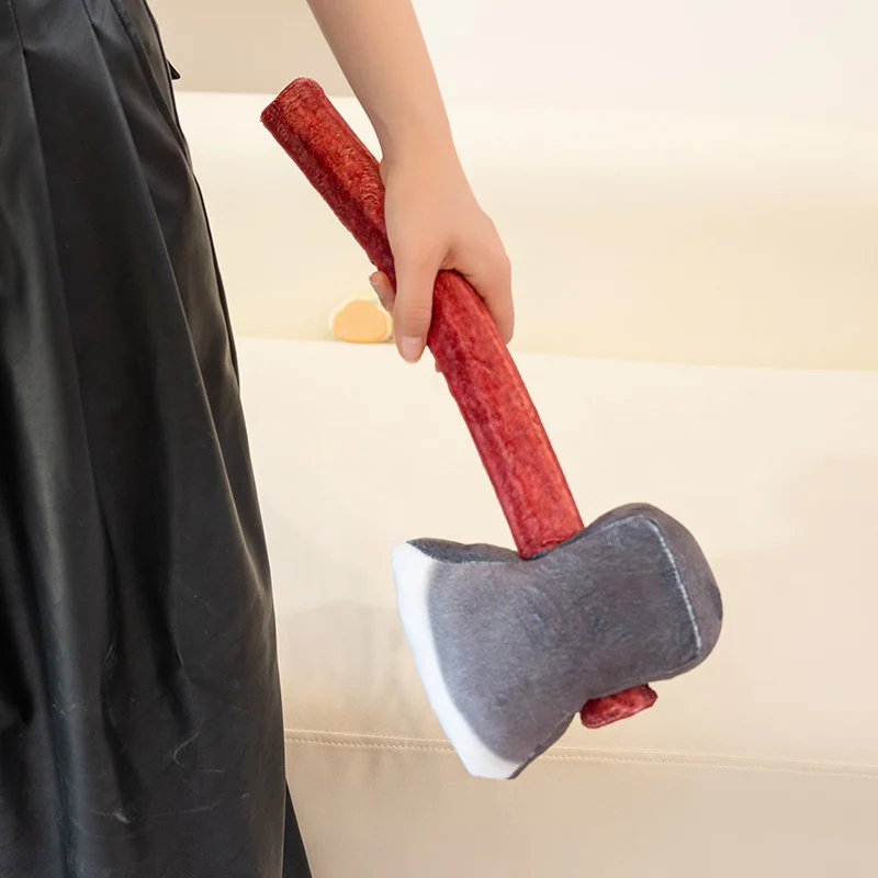 New Real Life Printing Axe Plush Toys Soft Steric Stuffed Toys For Children Lilelike Props For Game Cosplay Photo Funny Gift