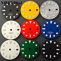 28.5MM Dial Suitable For NH35/NH36 Movement Accessories Single Calendar Watch Dial Luminous Watch Parts watch Hands Sterile Dial