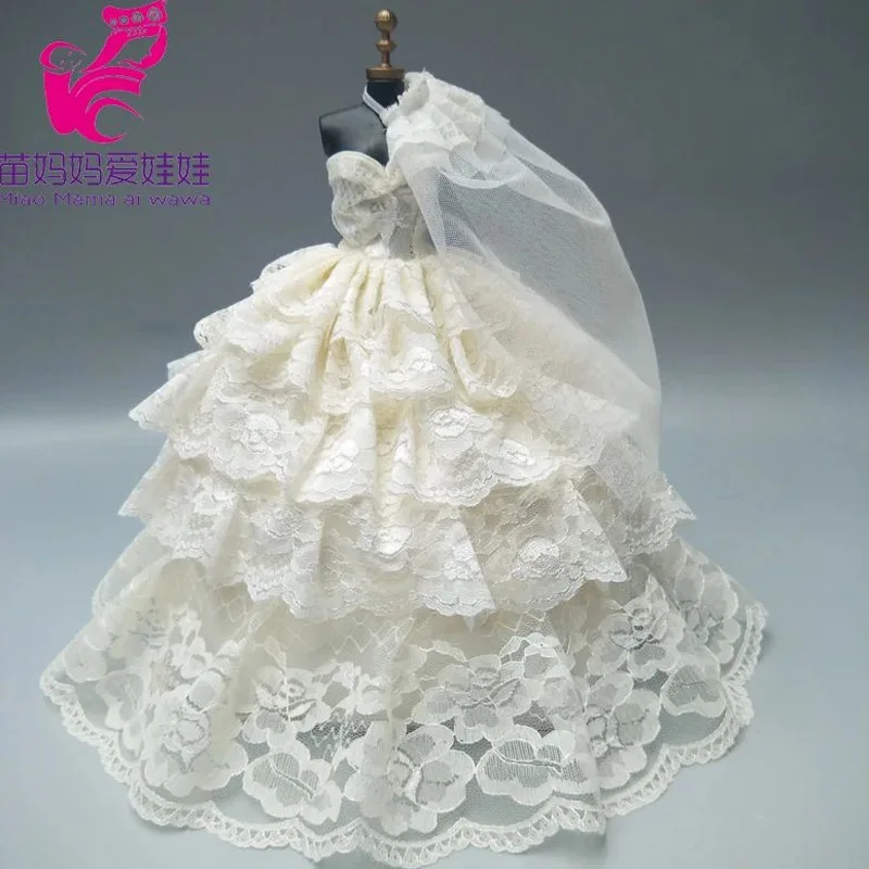 4 layers Bride Dress for Barbie Doll barbie doll clothes doll clothes
