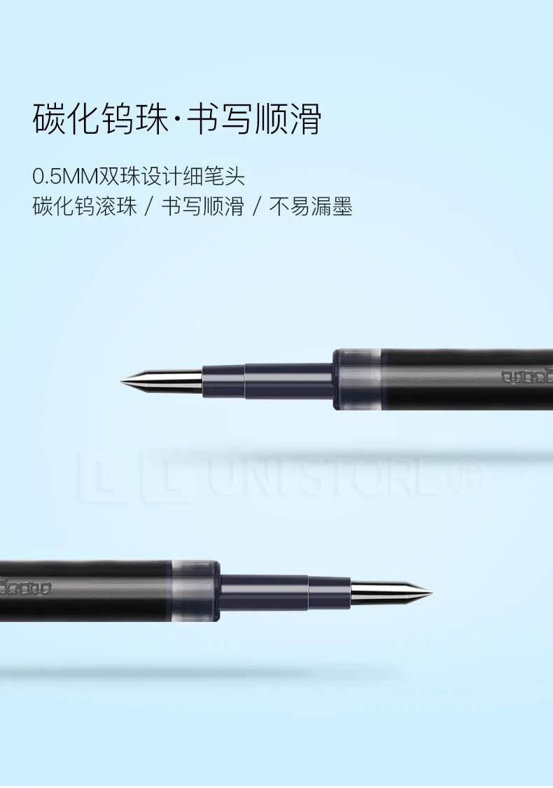 Japan Uniball Gelschreiber Press Typ 0,5 mm Schwarz/Blau/Rot/Marineblau Signature Stylo Studenten Teststifte Bakcto School Papelería Supplies – Detail 8