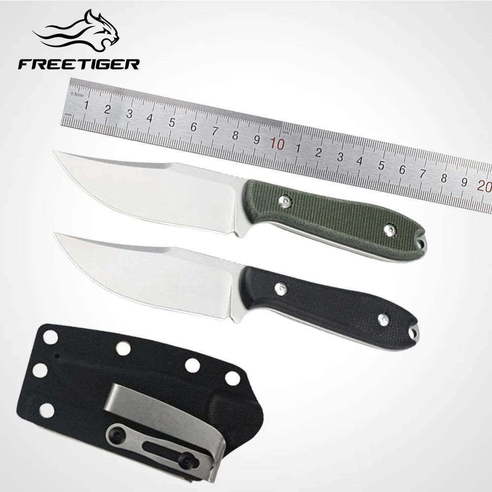 

2024 New Linen Fixed Knife Outdoor Full Tang Knife Bushcraft Camping Hunting Survival Hiking Mens Gift with K-sheath
