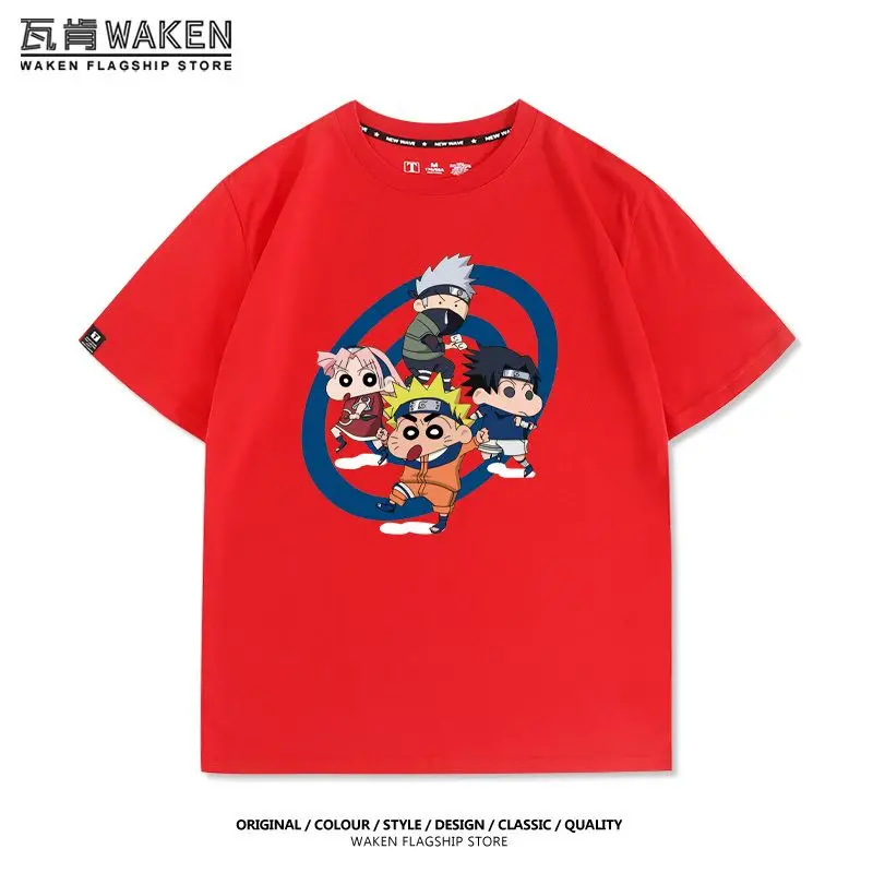 thumbnail image 1 of Bonita camiseta de cosplay de NARUTO con crayón kawaii de Shin-Chan, camiseta de verano de anime Shin-Chan, camiseta suave y cómoda, regalos creativos para chicas, 1 of 5