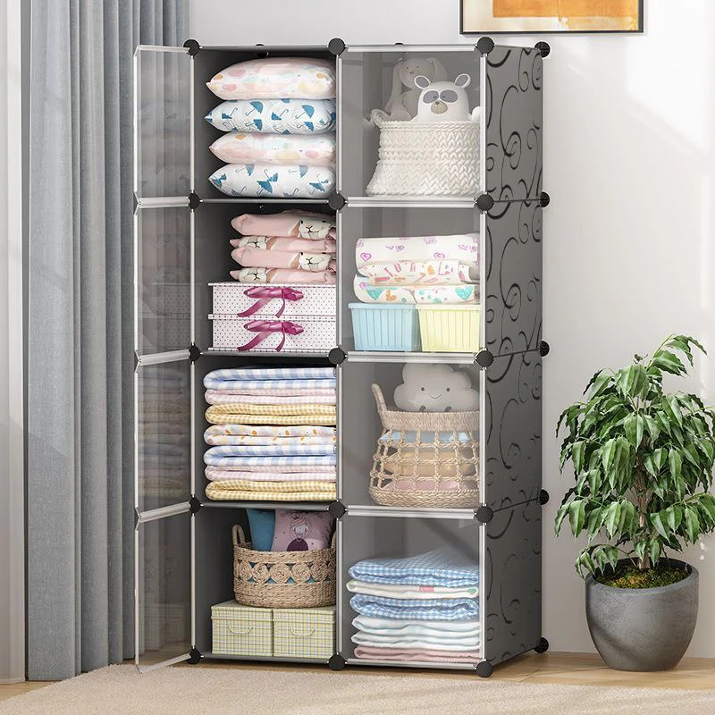 Kids Storaget Dress Up Storage Baby Wardrobe Dresses Cabinet Portable Wardrobe Wheel Clothe Guarda Roupa Infantil Kids Furniture