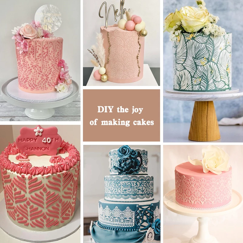 stencils-cake-decorating-fondant-impression-mats-floral-stencil-print-4pcs-cake-aliexpress
