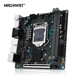 MACHINIST H97 STRONG Motherboard LGA1150 support Support Intel Core i7/i5/i3/E3 DDR3 Mini-ATX VGA/HDMI/DP/COM Dual LAN WIFI M.2