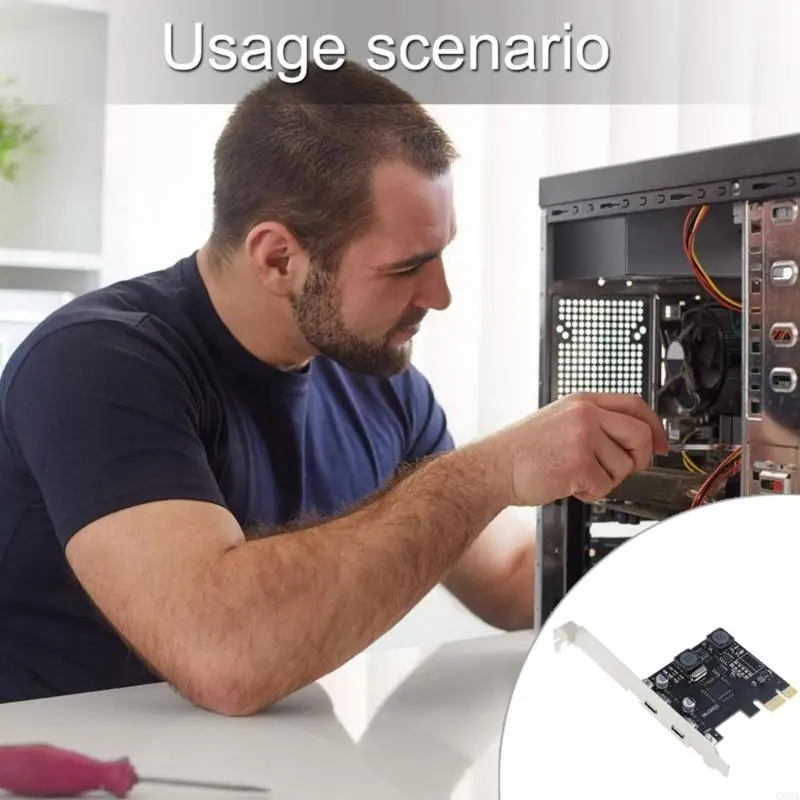 데스크탑용 USB Type C 3.1 Gen1 Express 카드 2개, UASP 시스템 및 빠른 데이터 전송 기능 제공