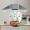Wall Mount Kitchen 30 inch Duct Convertible Range Hood 700CFM, 3 Speed Fan LED Light Range Hood USYS0375A 2