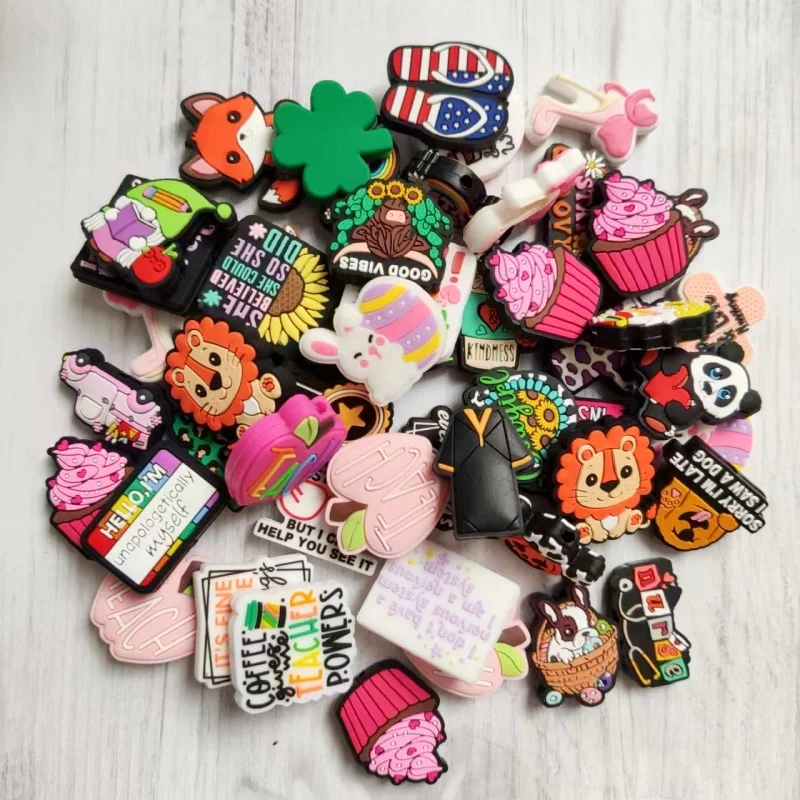 Mixed Wholesale Baby Silicone Focal Beads BPA Free Cartoon Teether Beads Newborn Chew Toy DIY Pacifier Chain Jewelry Accessories