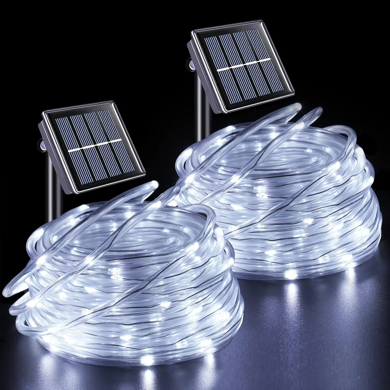 Solar Garden Lights LED Lamp String Lights Outdoor Solar Tube Rope Led Light Christmas Garden Decoration 22M/12M/7M Wedding Party Led Garland