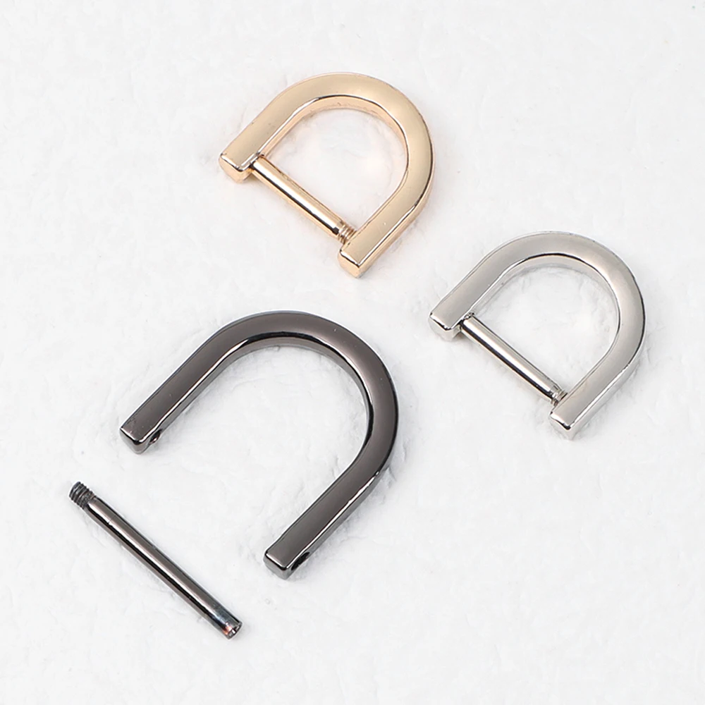 금속 분리형 개방형 나사 D 링 버클 걸쇠, 가죽 공예 가방 스트랩 벨트 핸들,..