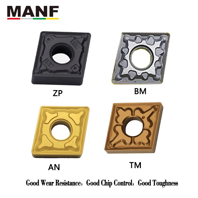 

MANF Turning Tool Insert Lathe CNMG120404-TM CNMG120408-TM Coated Carbide For Steel MCLNR1616h12 MCLNR2020k12 MCLNR2525m12