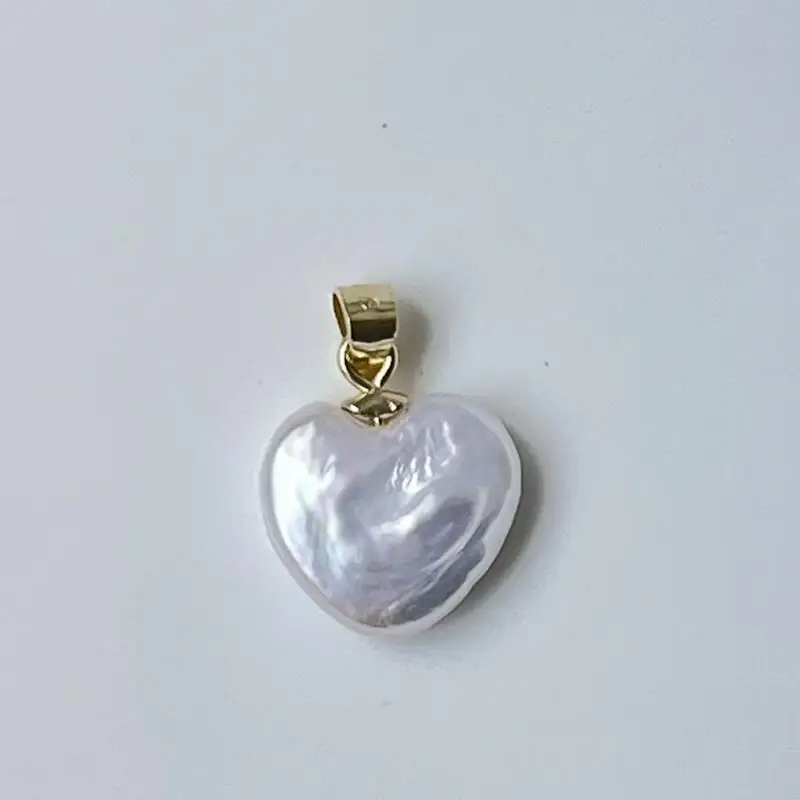 White Heart Shaped Natural Freshwater Baroque Pearl Loose Beaded for Jewelry Making Necklace Earrings 2A 3A 4A Quality 담수진주 5