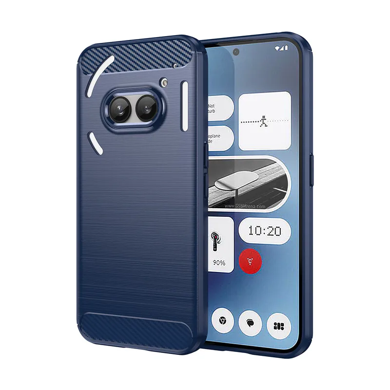 Carbon Fiber Shockproof Silicone Bumper Case - 6.7 Inch Protective Cover