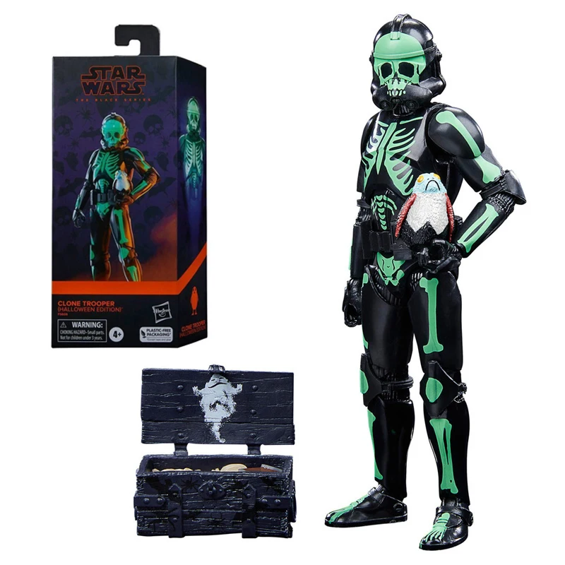 

100% Original Star Wars The Black Series Clone Trooper (Halloween Edition) 6-inch Action Figure Collectible Toy Birthday Gift