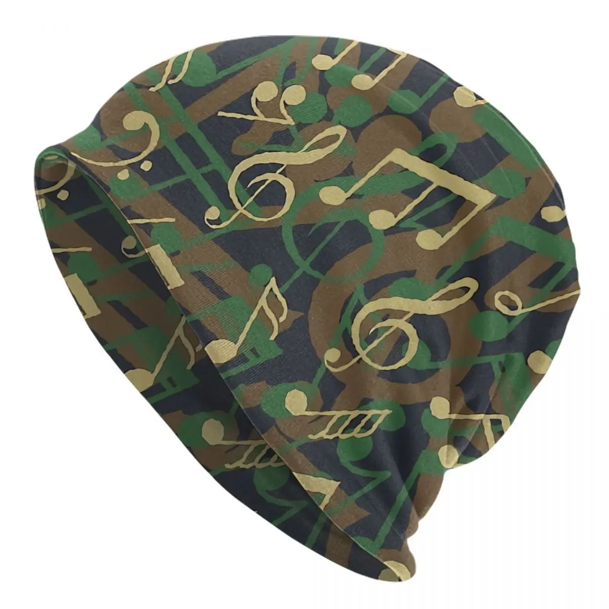 

Note Camo Woodland Thin Skullies Beanies Autumn Spring Caps For Men Women Music Pattern Art Ski Caps Bonnet Hats