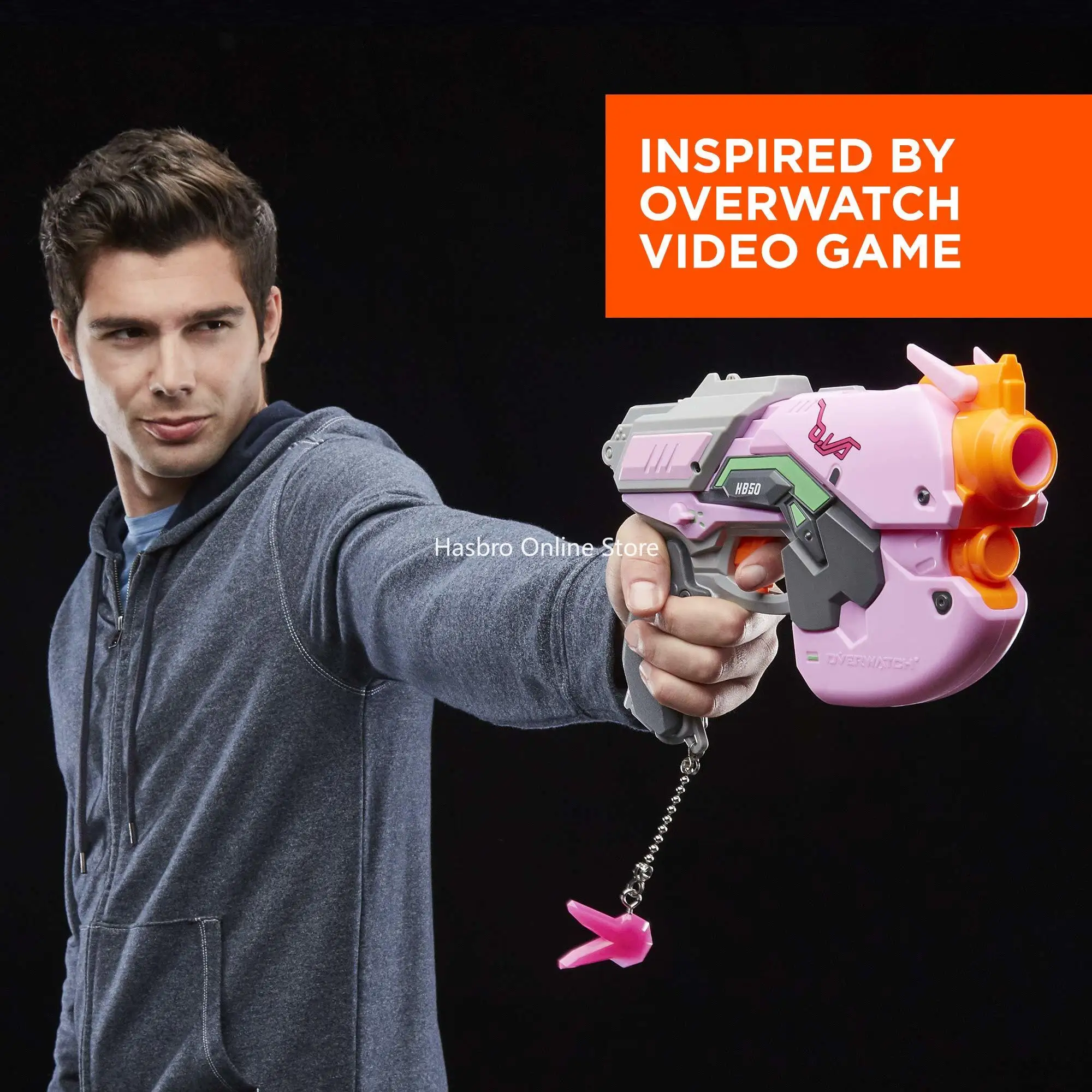 Hasbro Nerf Overwatch D.Va Rival Blaster with 3 Overwatch Rival