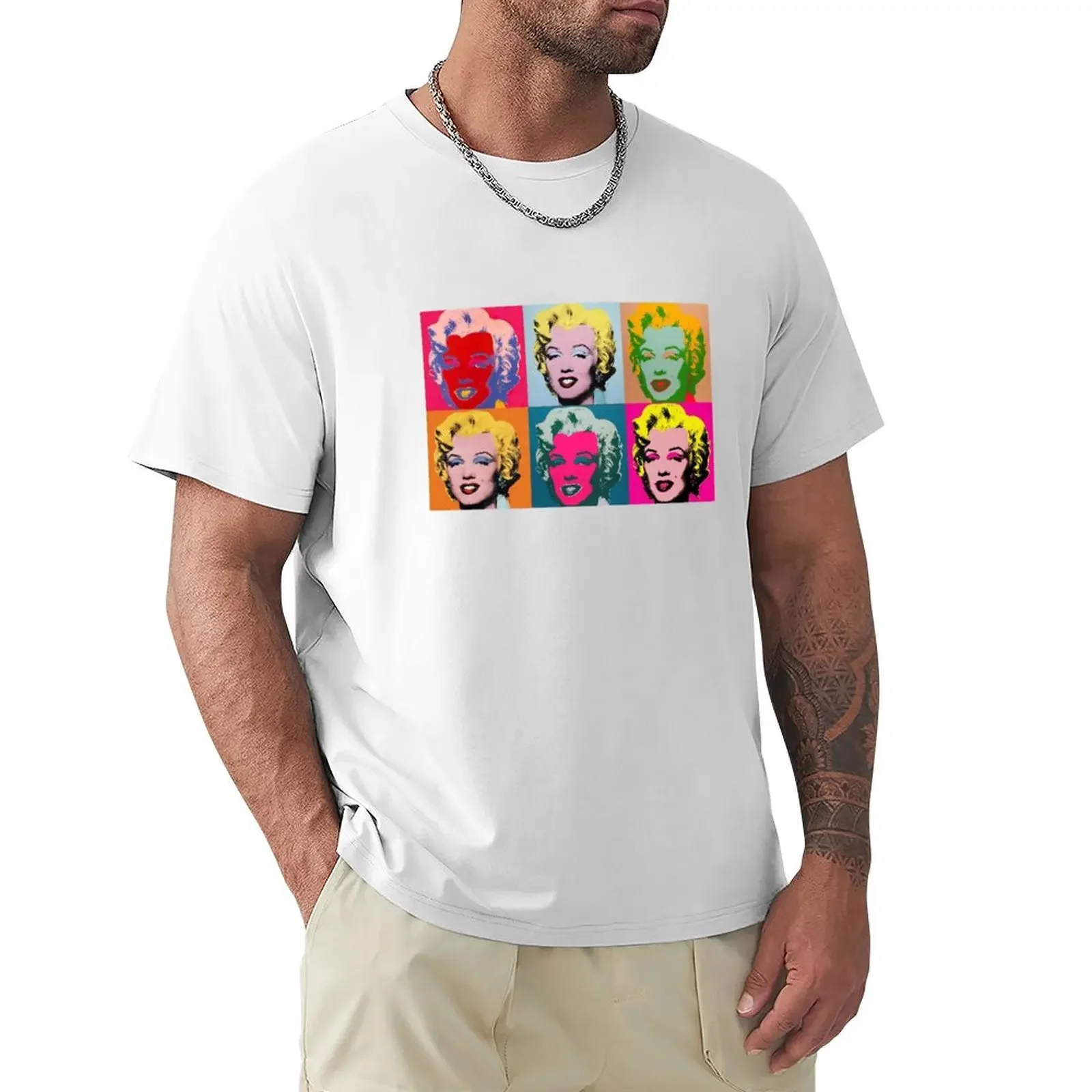 Andy Warhol, T-Shirt Marilyn Monroe Maglietta Grafica T-Shirt Uomo T-Shirt Anime T-Shirt Uomo