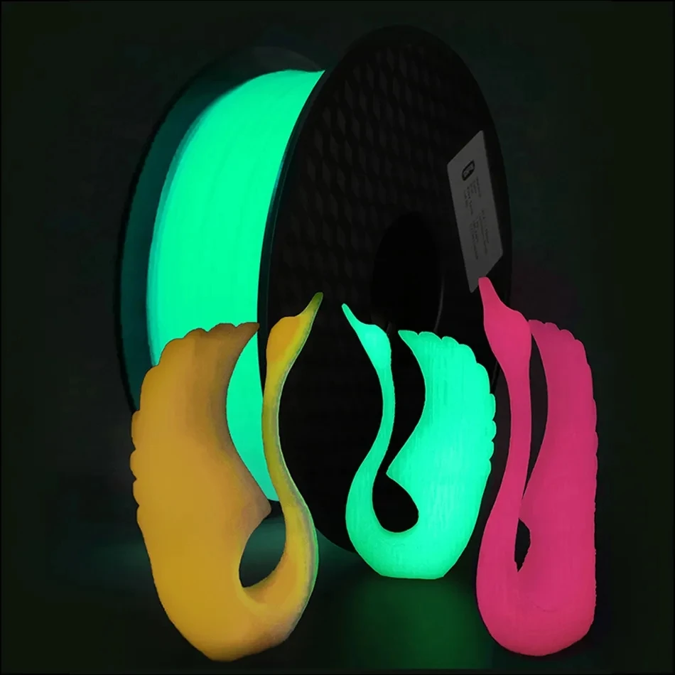 Luminous Filament PETG 1kg 1.75mm Glow In The Dark PETG Filament High Quality 3D Printing Plastic Materials Glow Filament PETG