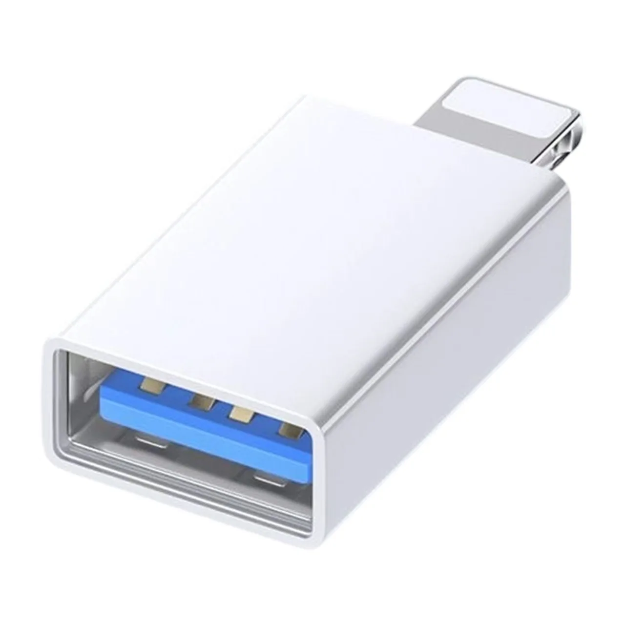 Compact USB-A to Lightning Adapter Converter