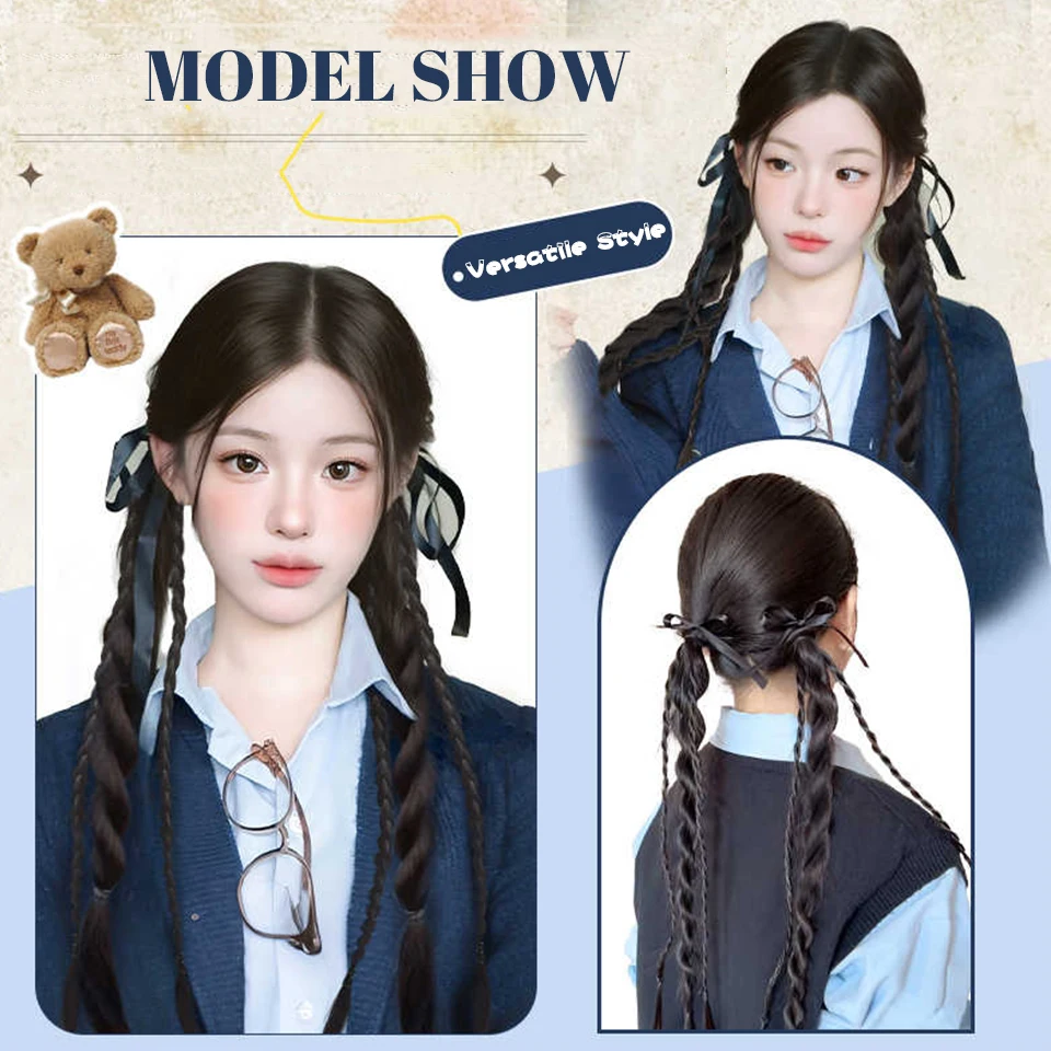 Synthetic Heat Resistant Ponytail Hair Extensions For Women