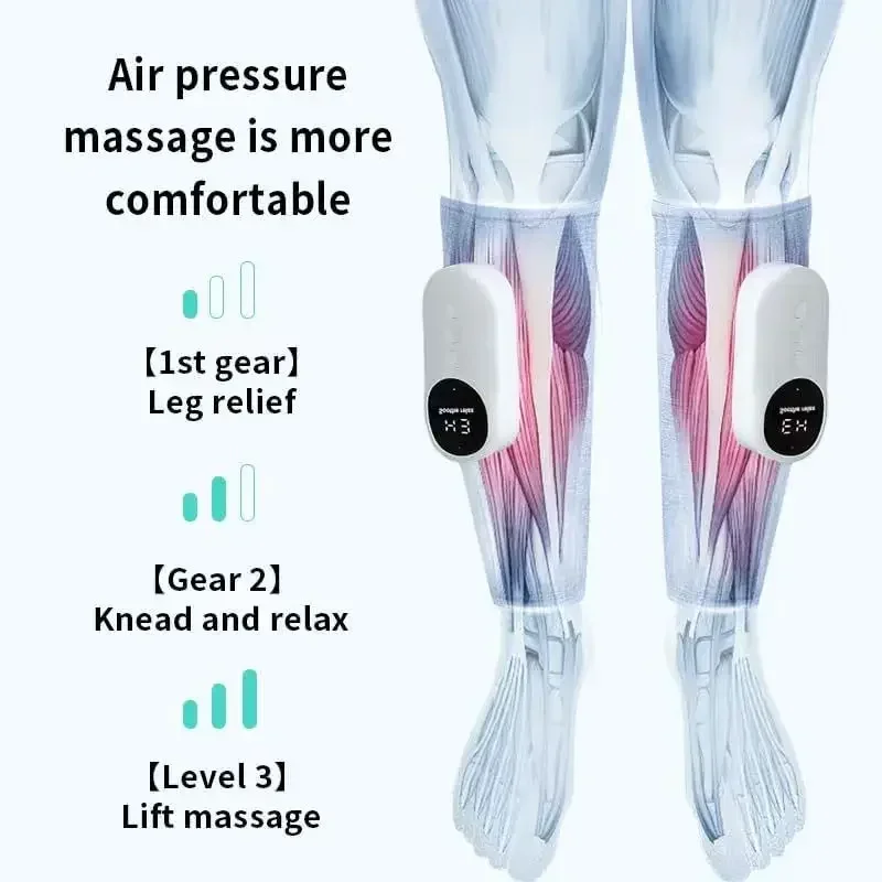 Eletric leg massager promotes blood circulation, 3 Mode Airbag Compresstion Relax  Calf Muscle Blood Circulation muscle relax