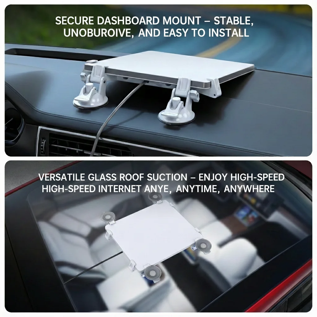 스타링크 미니 선루프 흡착식 차량 마운트 차량 흡착컵 브래킷 내비게이션 킥스탠드 차량 유리창 위성 홀더