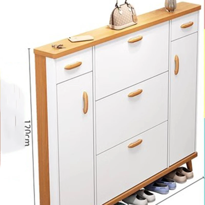 Armario Vertical de zapatos para sala de estar, aparador estrecho para  ahorro de espacio, muebles para el hogar, YQ50SC - AliExpress