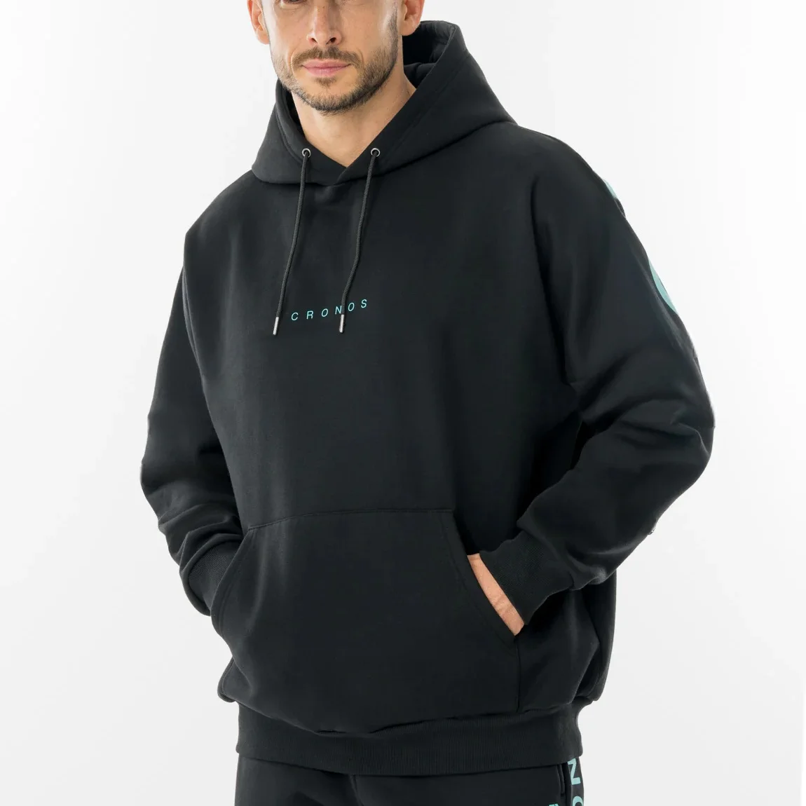 CRONOS Print Man Hoodie Warm Fleece Sweatshirts Loose Hoodies High Quality Cotton Sports Casual Tops Streetwear Fitness Pullover