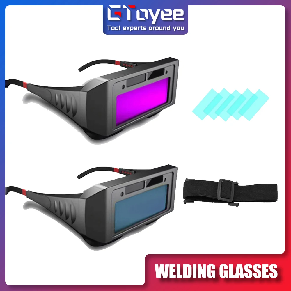 Tanio Automatyczne przyciemnianie okulary spawalnicze spawanie