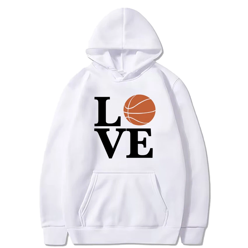 2024 Love Basketball Hooded sweatshirts harajuku fashion Sweatshirt with print Men women's oversized Loose Long sleeve tracksuit