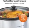 Beach 8 Quart Programmable Slow Cooker with Three Temperature Settings, Dishwasher Safe Crock and Lid, Silver (33480) 2