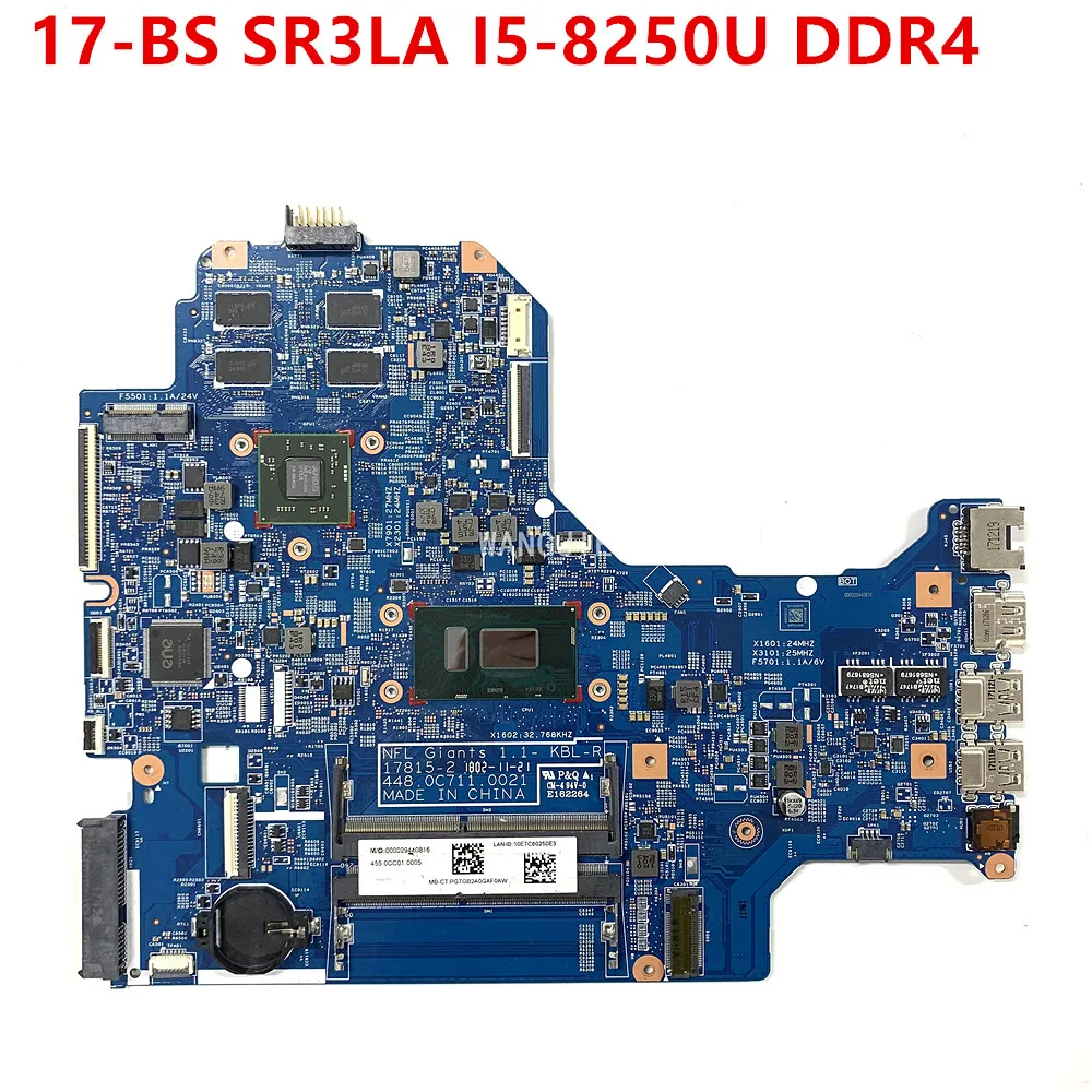 Per La Scheda Madre Del Computer Portatile Hp 17-Bs Sr3La I5-8250U Con Sr3La I5-8250U 17815-2 4480 C71. 0021 100% Funzionante