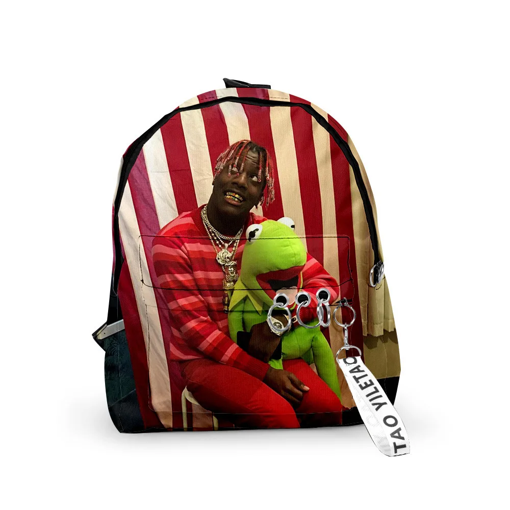 Classic Hip Hop Lil Yachty Backpacks Boys/Girls pupil School Bags 3D Print Keychains Oxford Waterproof Cute Small Backpacks