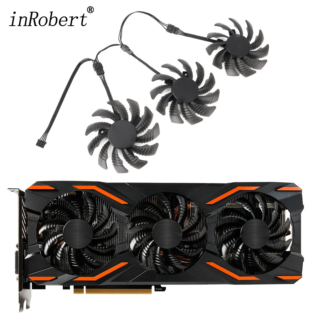 Ventole Di Raffreddamento Della Scheda Grafica T128010Su Da 75Mm Per Gigabyte Gtx 1080 Ti Gtx 1070 G1 Aorus Gtx 1060 1060 Gtx 980 Кулле(Для Процессора