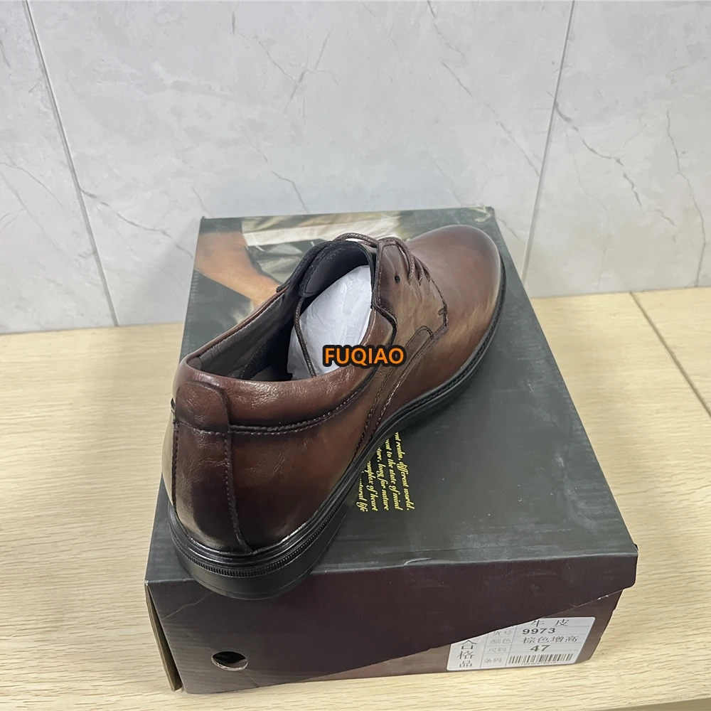 6CM Versteckte Erhöhung Herren Oxford Schuhe Business Formelle Elevator Lederschuhe Komfortable Rutschfeste Hochzeits- und Partyschuhe – Detail 5