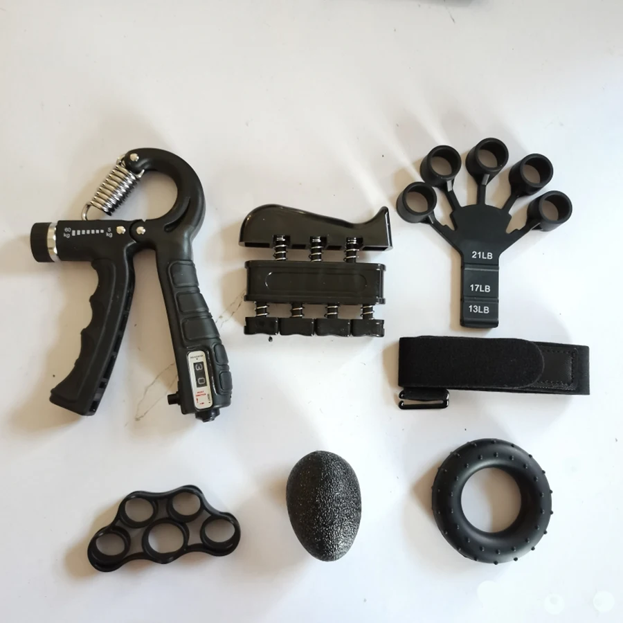 Seven-piece Fitness Grip Set Finger Training Wrist Strength Muscle Building Arm Strength