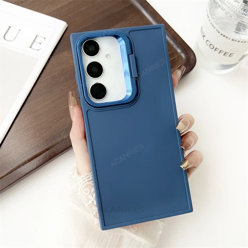 Coque de téléphone en silicone invisible avec support samsung_voghion.com