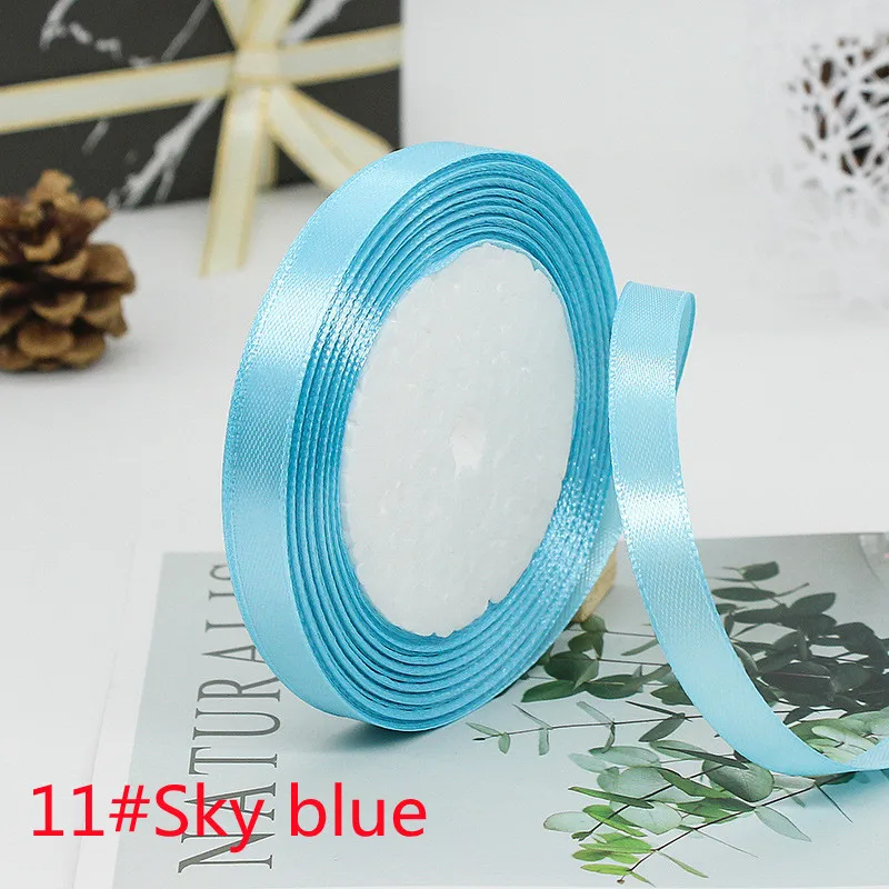 Elegant Satin Ribbon Tapes for Crafting and Decorative Gift Wrapping - 25 Yards, Multiple Widths