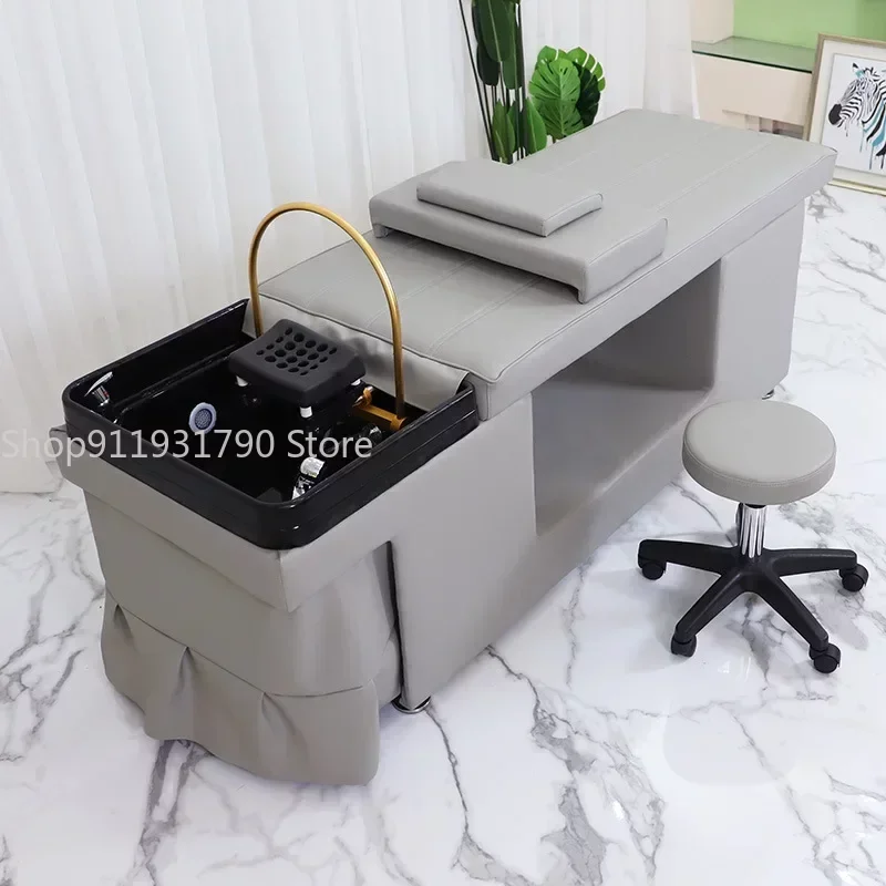 Head Spa Hair Washing Bed Comfort Stylist Comfort Shower Head Shampoo Chair Luxury Salon Behandelstoel Salon Furniture MQ50SC